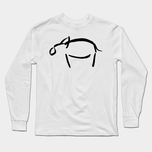 Pig Long Sleeve T-Shirt by EvergladeStudio